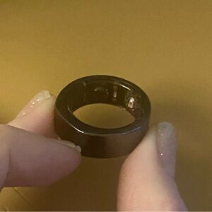 Sleek Black Ring